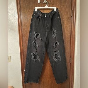 BDG Ripped Wide Leg Jeans